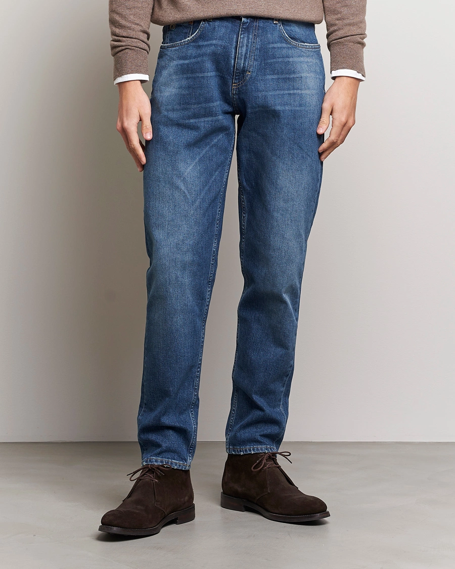 Herre | Jeans | Oscar Jacobson | Karl Cotton Stretch Jeans Vintage Wash
