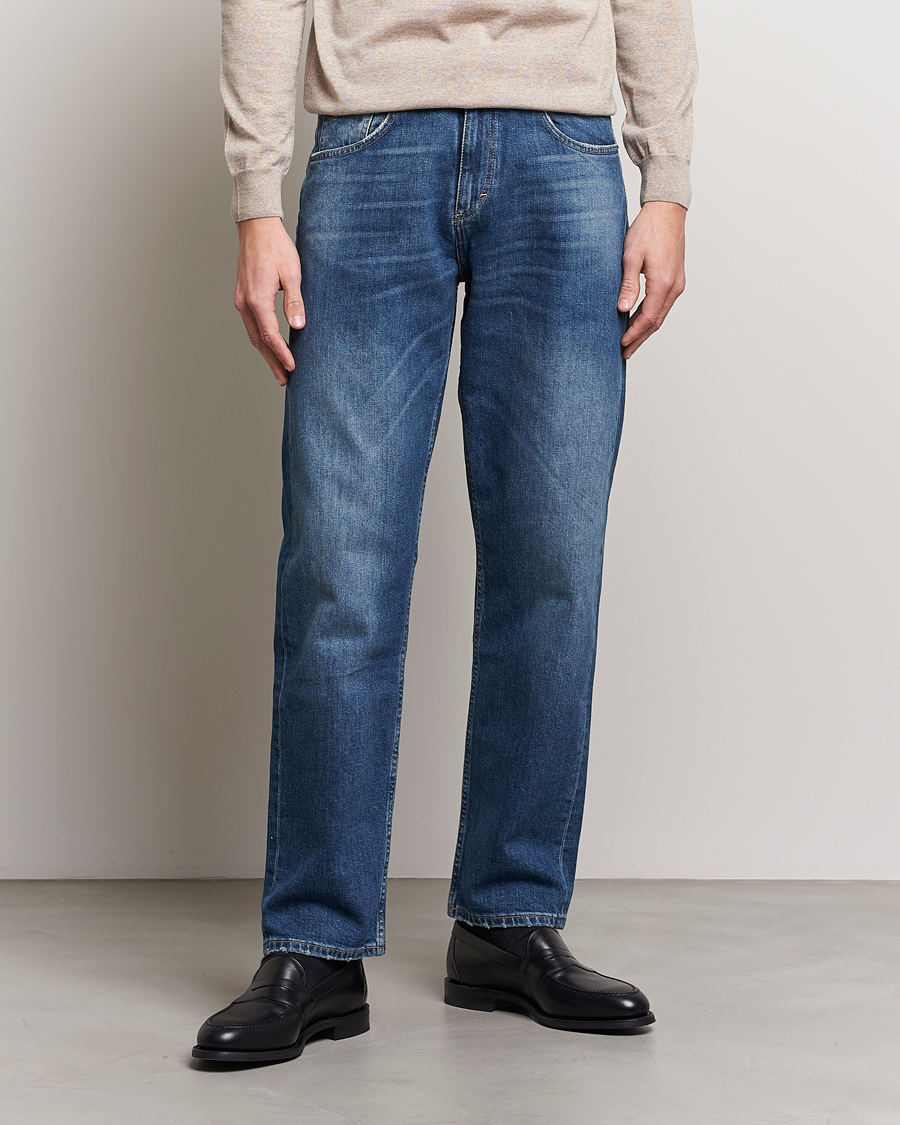 Herre | Avdelinger | Oscar Jacobson | Johan Cotton Stretch Jeans Vintage Wash