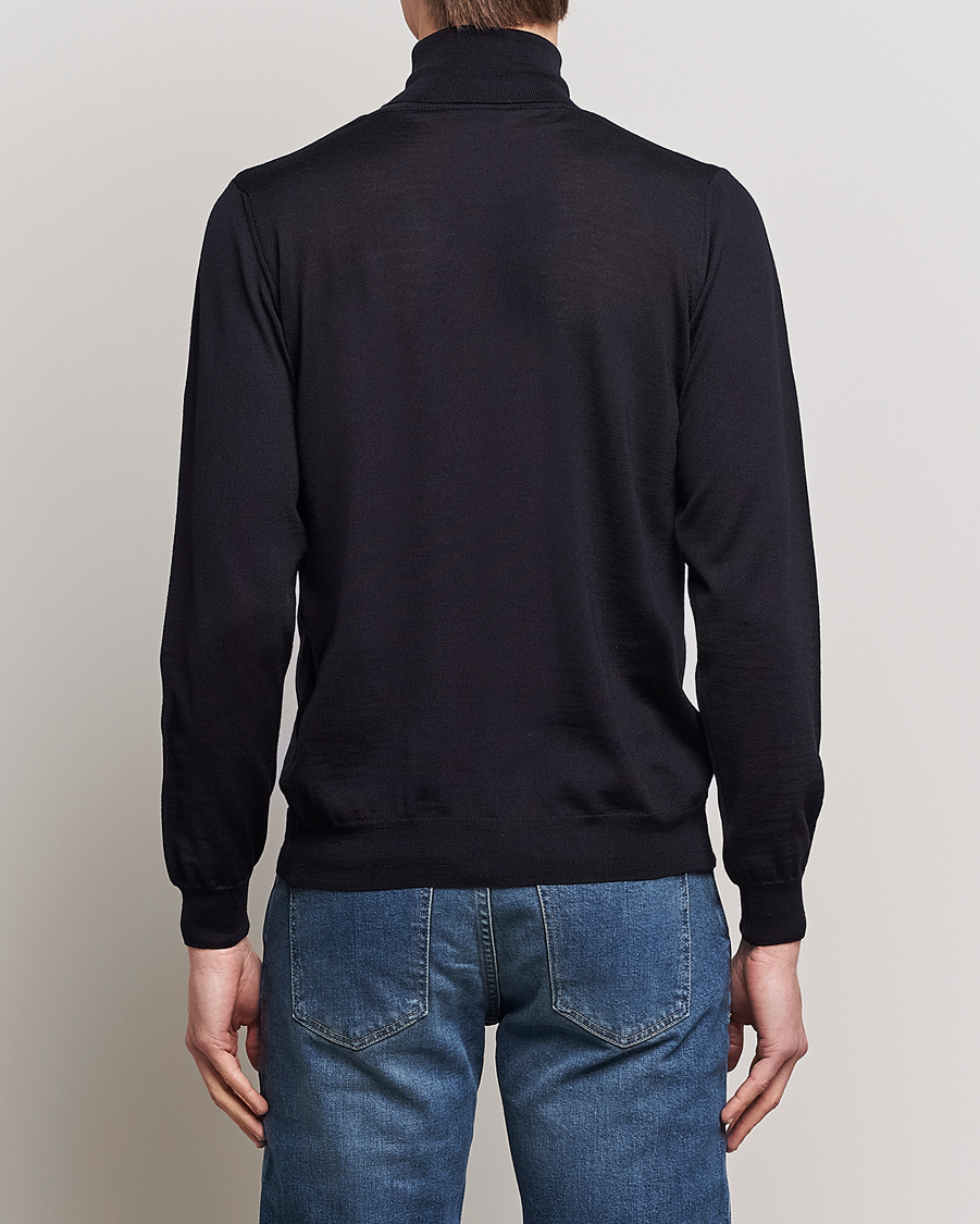 Herre | Gensere | Oscar Jacobson | Cole Merino Wool Rollneck Navy