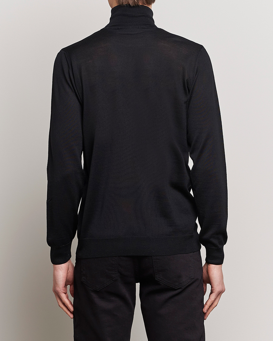 Herre | Gensere | Oscar Jacobson | Cole Merino Wool Rollneck Black