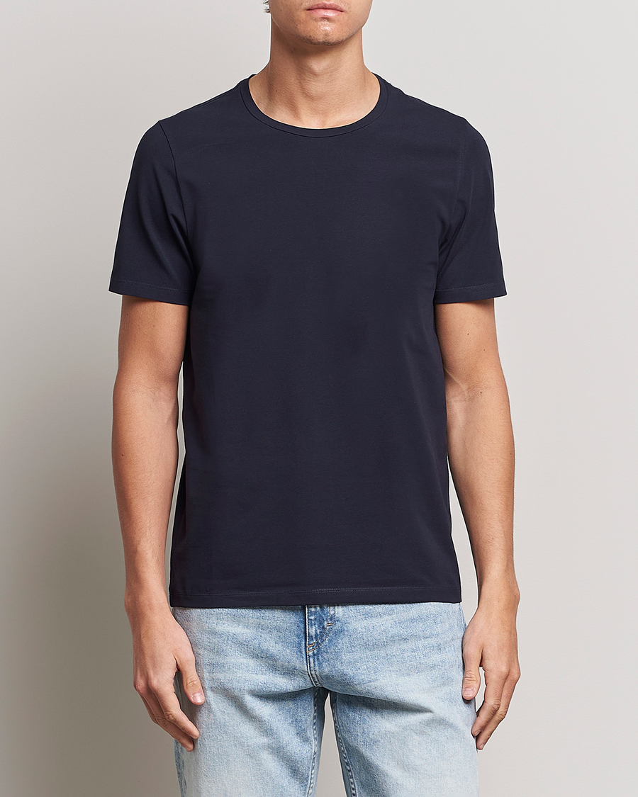 Herre | Avdelinger | Oscar Jacobson | Kyran Cotton T-shirt S-S Navy