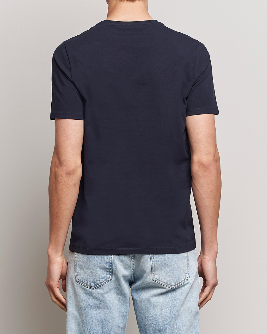 Herre | T-Shirts | Oscar Jacobson | Kyran Cotton T-shirt S-S Navy