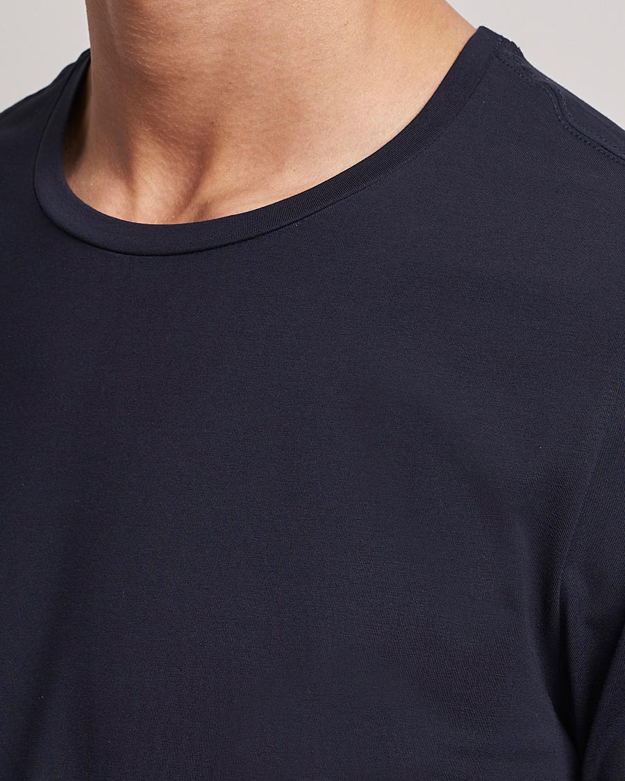 Herre | T-Shirts | Oscar Jacobson | Kyran Cotton T-shirt S-S Navy