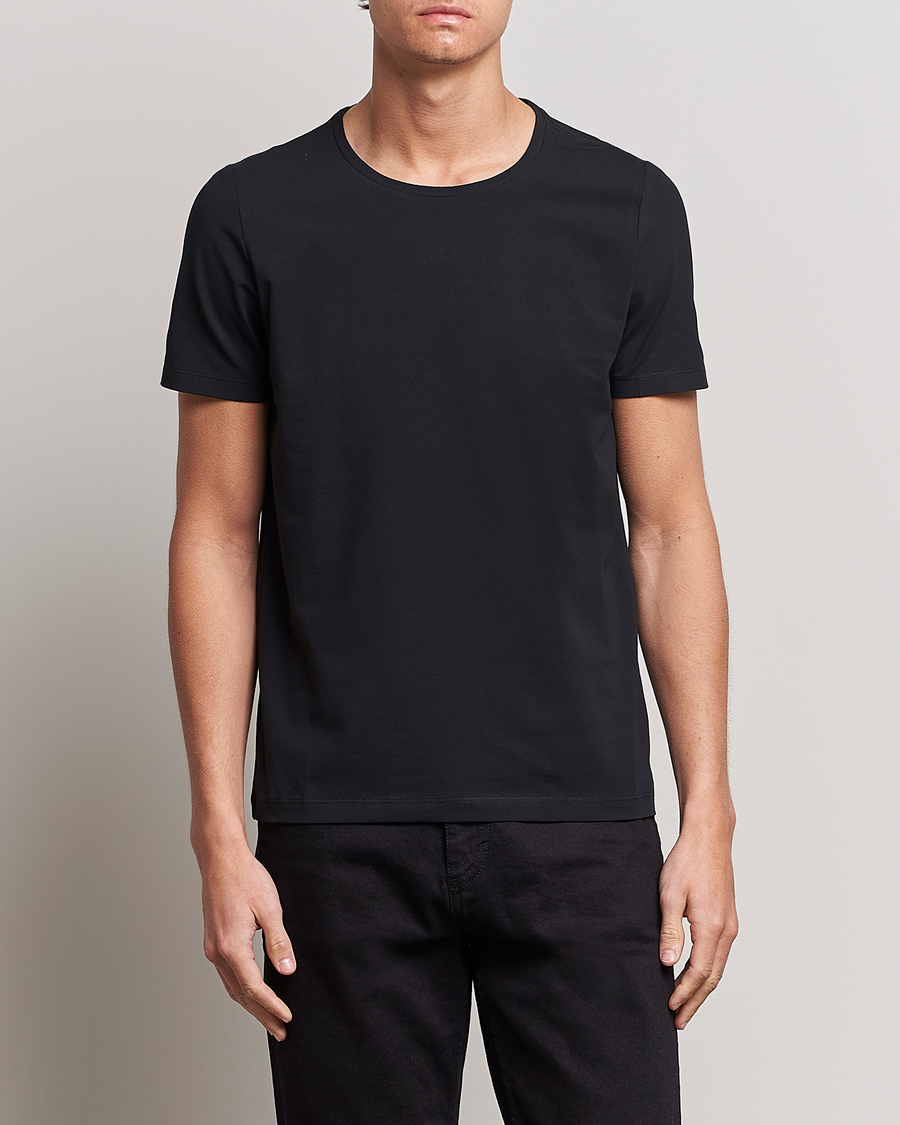 Herre | Oscar Jacobson | Oscar Jacobson | Kyran Cotton T-shirt S-S Black