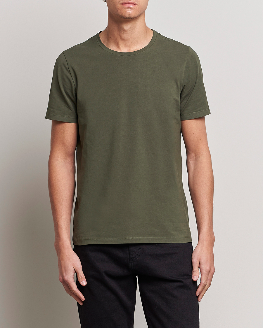 Herre | Kortermede t-shirts | Oscar Jacobson | Kyran Cotton T-shirt S-S Green