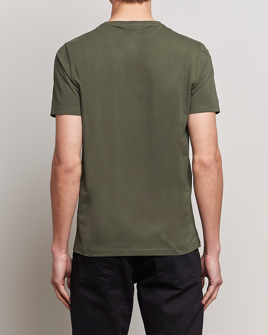 Herre | T-Shirts | Oscar Jacobson | Kyran Cotton T-shirt S-S Green