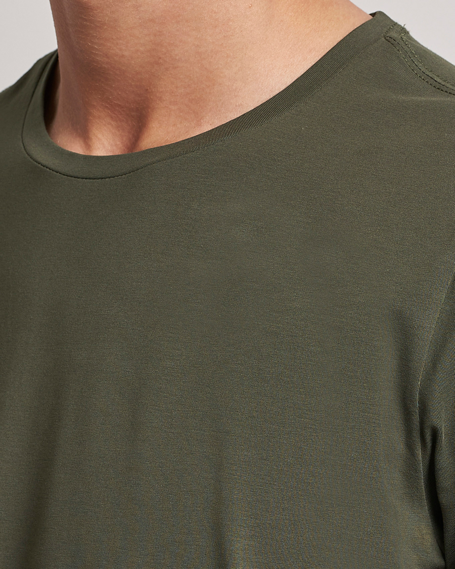 Herre | T-Shirts | Oscar Jacobson | Kyran Cotton T-shirt S-S Green