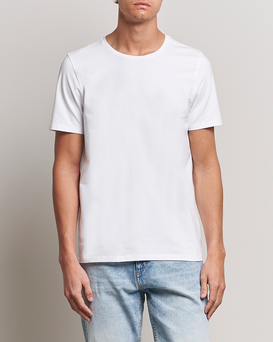 Herre | Kortermede t-shirts | Oscar Jacobson | Kyran Cotton T-shirt S-S White