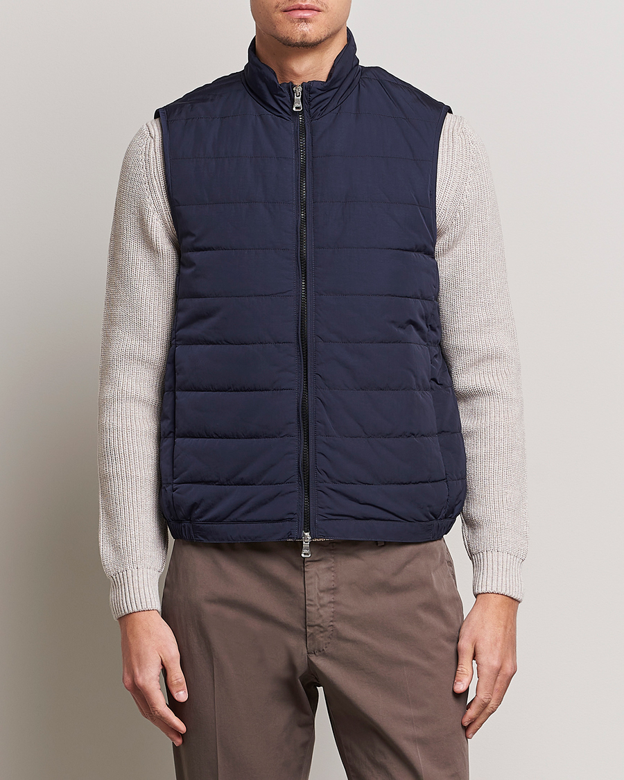 Herre | Klær | Oscar Jacobson | Liner Evo Waistcoat Blue