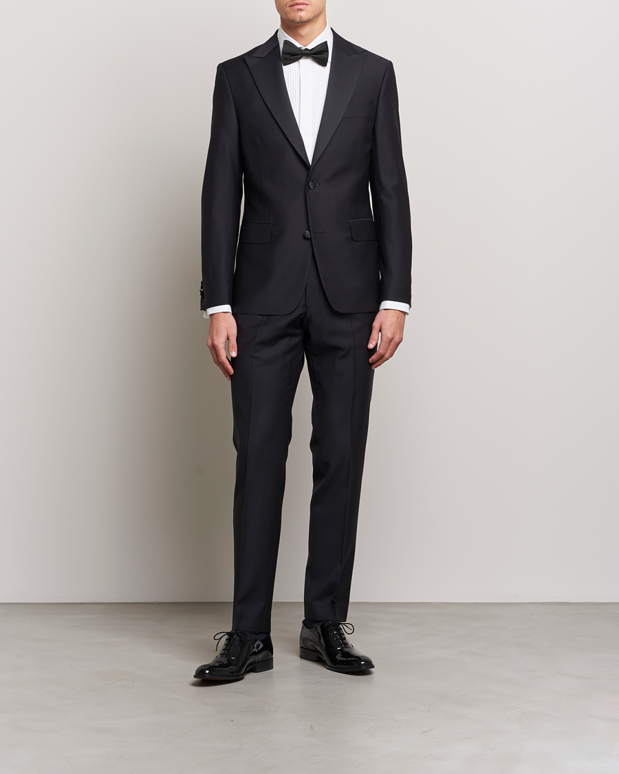 Herre | Oscar Jacobson | Oscar Jacobson | Slim Fit Cut Away Tuxedo Double Cuff White