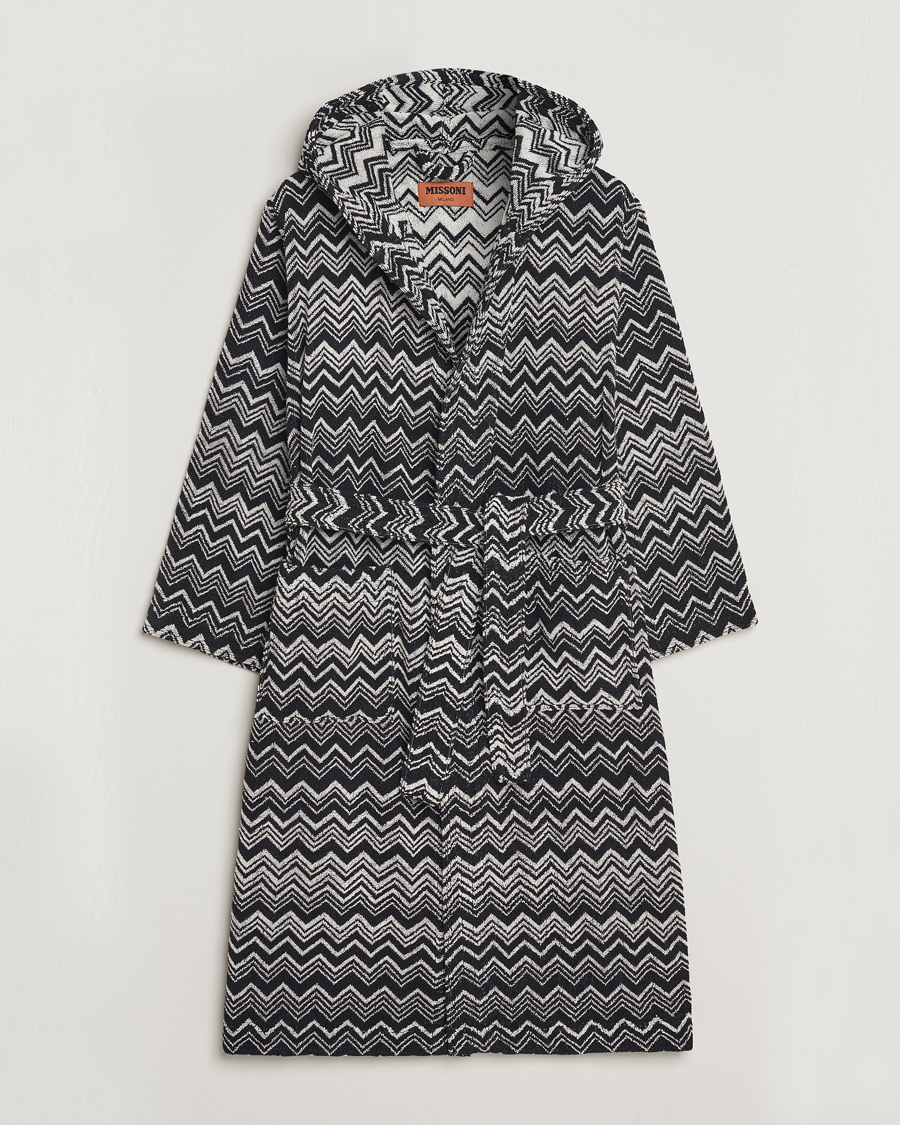 Herre | Pyjamaser og badekåper | Missoni Home | Keith Bathrobe Grey/Black