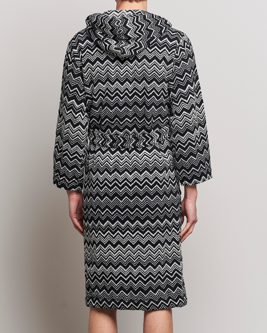 Herre | Pyjamaser og badekåper | Missoni Home | Keith Bathrobe Grey/Black