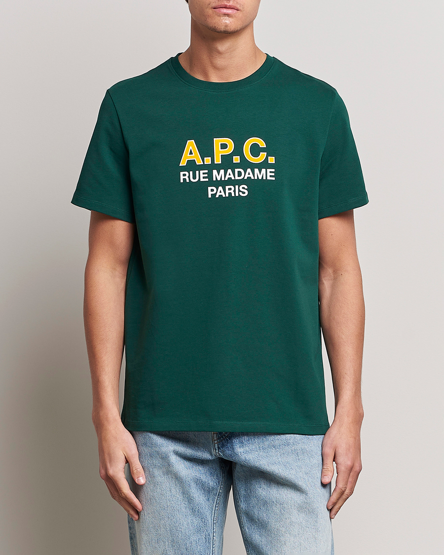 Herre | Kortermede t-shirts | A.P.C. | Madame T-Shirt Dark Green