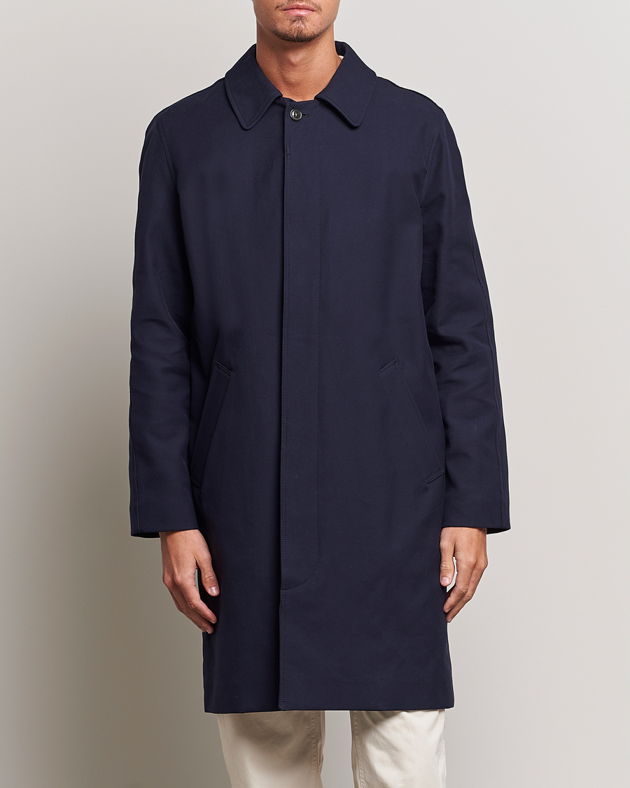 Herre | Moderne jakker | A.P.C. | Wool Mac Coat Navy