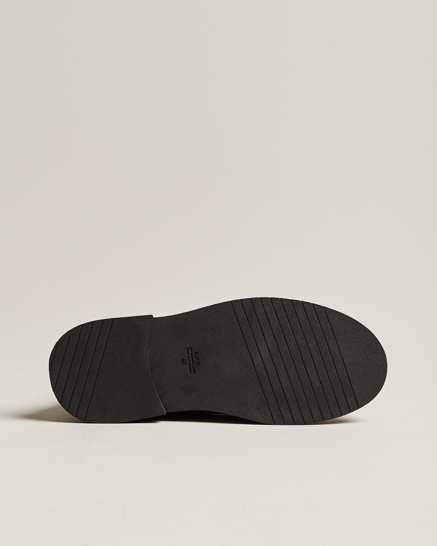 Herre | A.P.C. Suede Lace Up Boots Dark Brown | A.P.C. | Suede Lace Up Boots Dark Brown