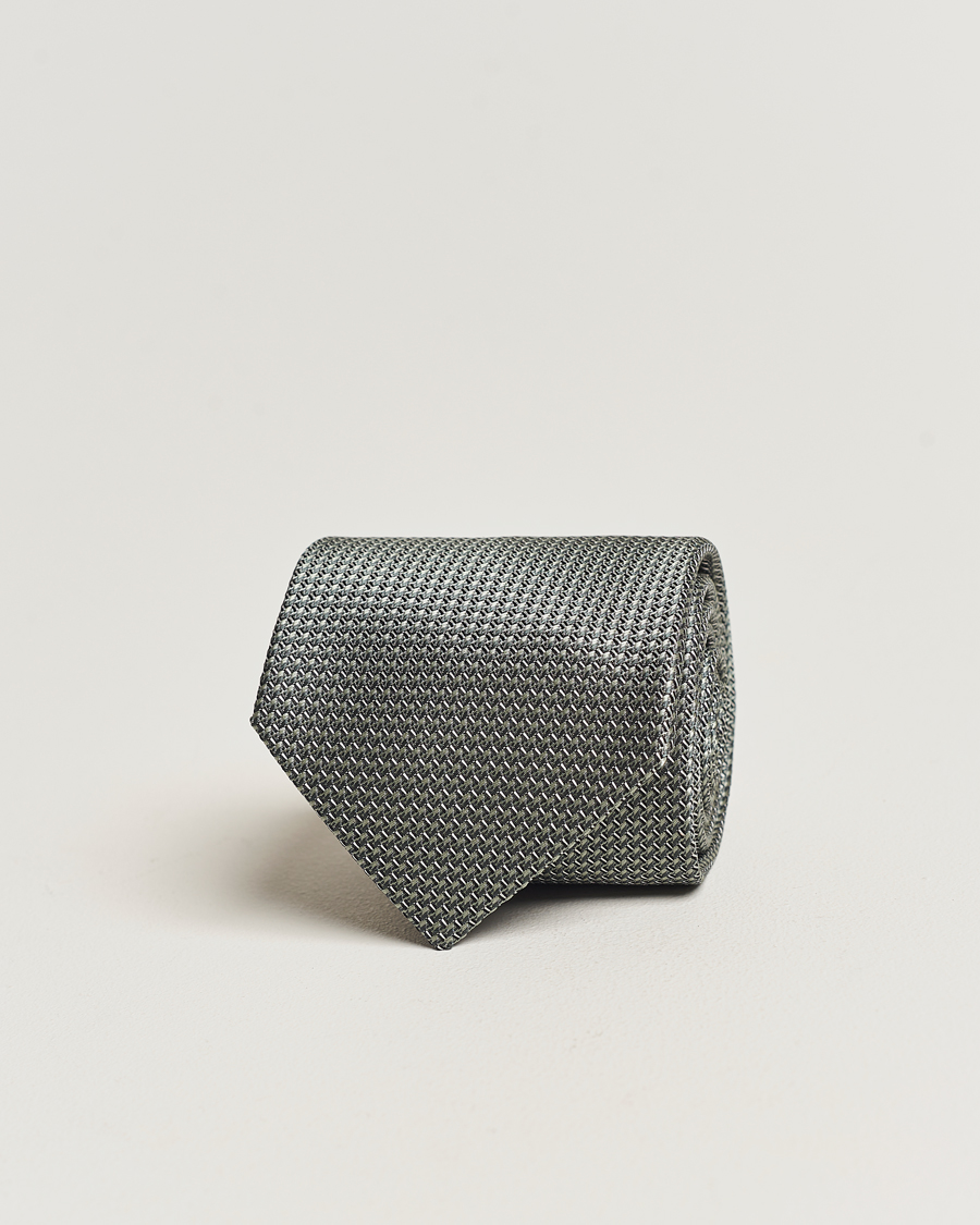 Herre | Brioni Jacquard Silk Tie Sage | Brioni | Jacquard Silk Tie Sage