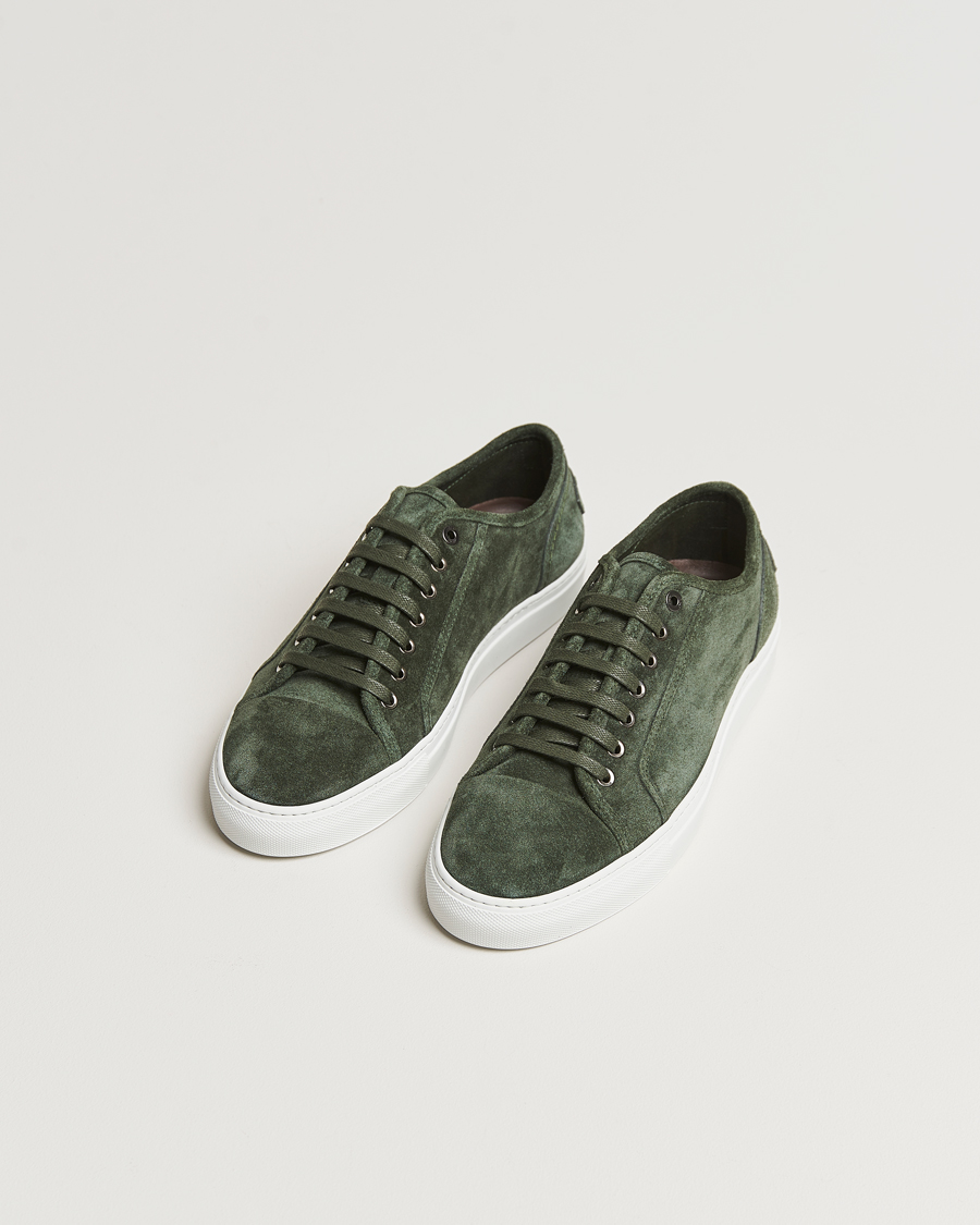 Herre | Brioni Casetta Suede Sneakers Green | Brioni | Casetta Suede Sneakers Green