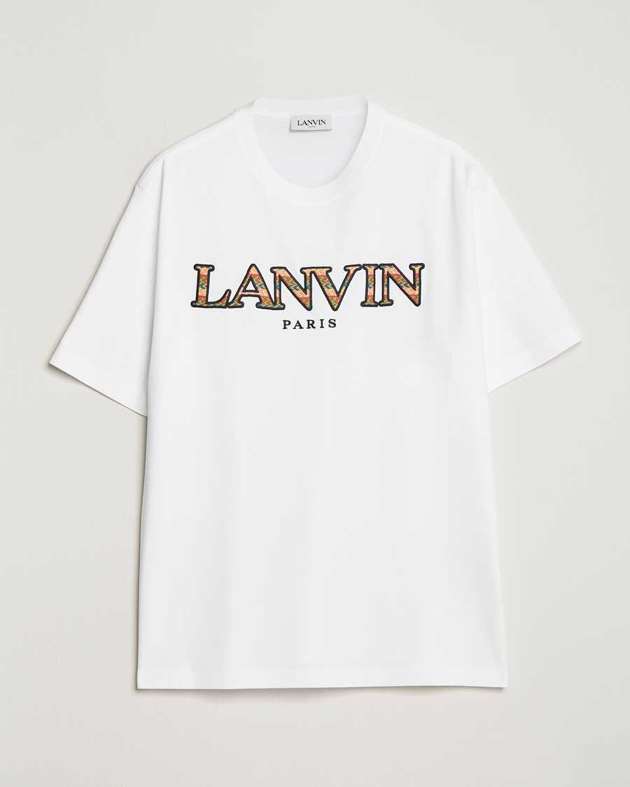 Herre | T-Shirts | Lanvin | Curb Logo T-Shirt Optic White