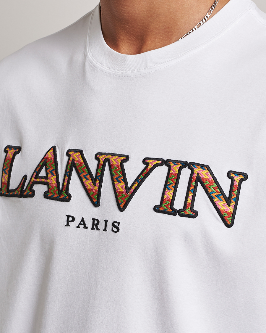 Herre | T-Shirts | Lanvin | Curb Logo T-Shirt Optic White