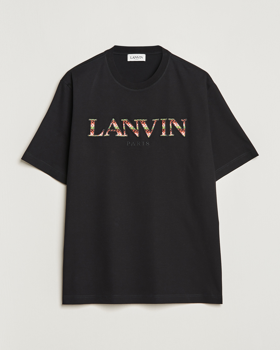 Herre | T-Shirts | Lanvin | Curb Logo T-Shirt Black