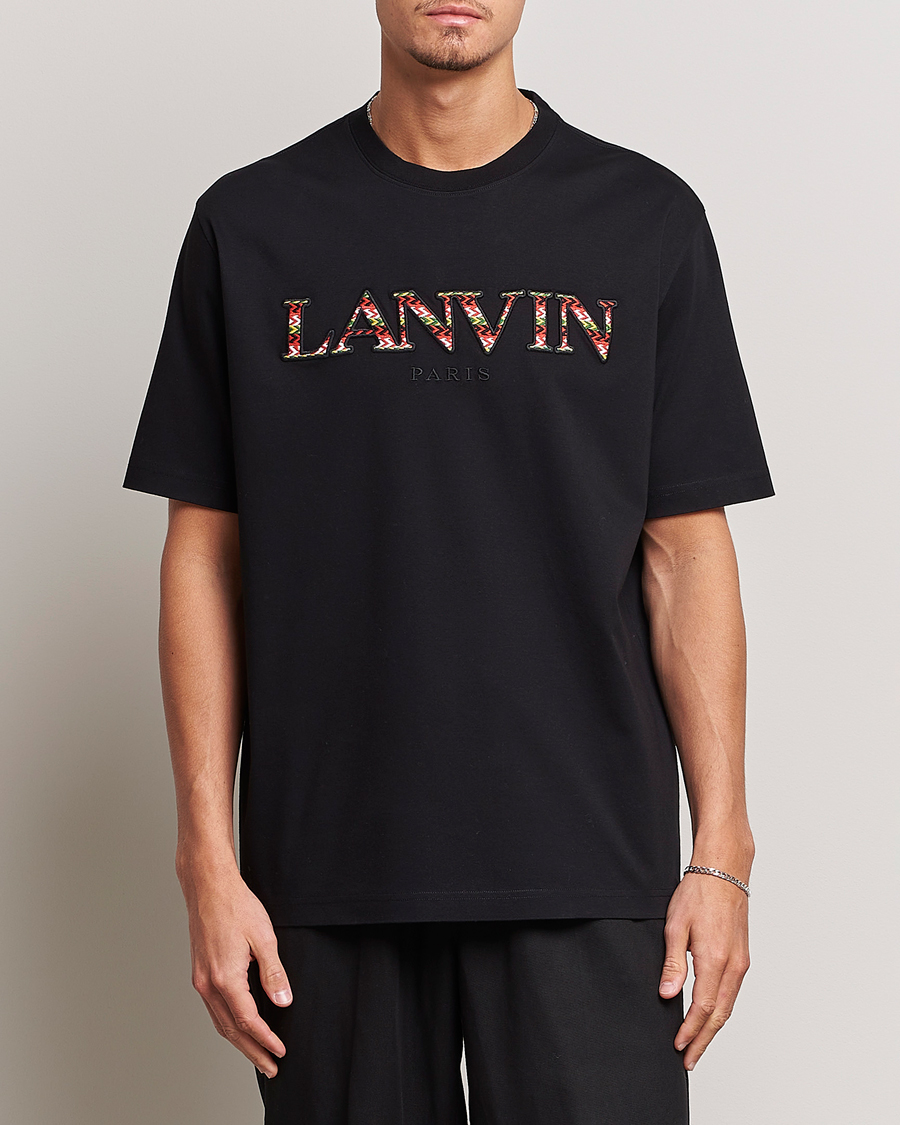 Herre | T-Shirts | Lanvin | Curb Logo T-Shirt Black