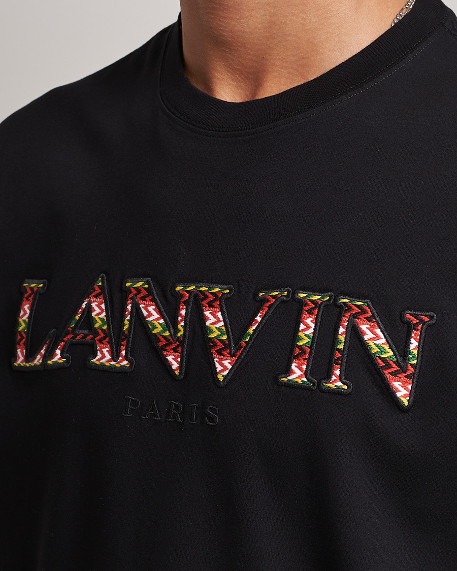 Herre | T-Shirts | Lanvin | Curb Logo T-Shirt Black