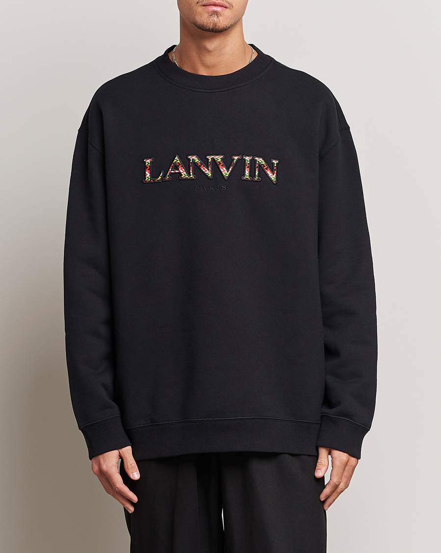 Herre |  | Lanvin | Curb Logo Sweatshirt Black