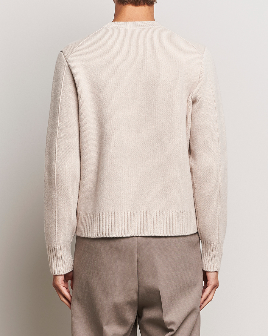 Herre | Gensere | Lanvin | Cashmere Blend Crew Neck Sweater Light Beige
