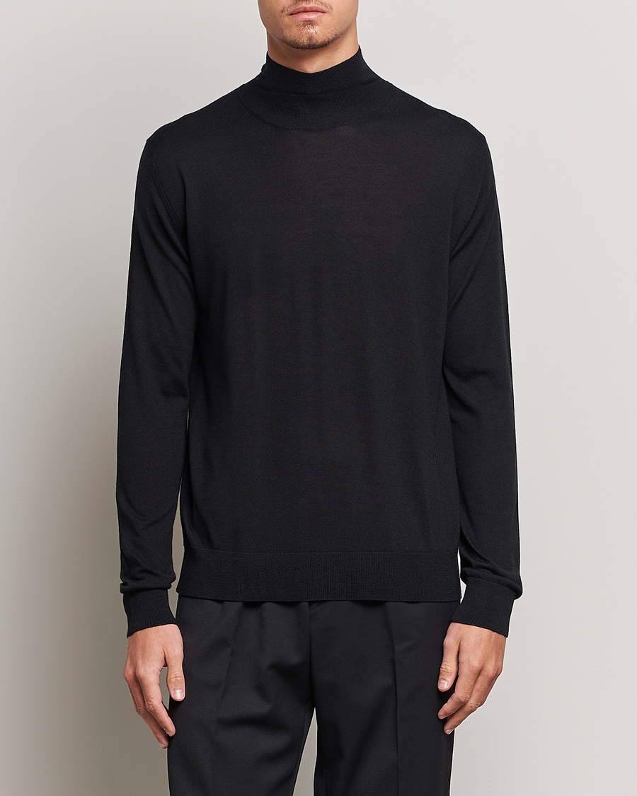 Herre | Luxury Brands | Lanvin | Wool/Silk Rollneck Black