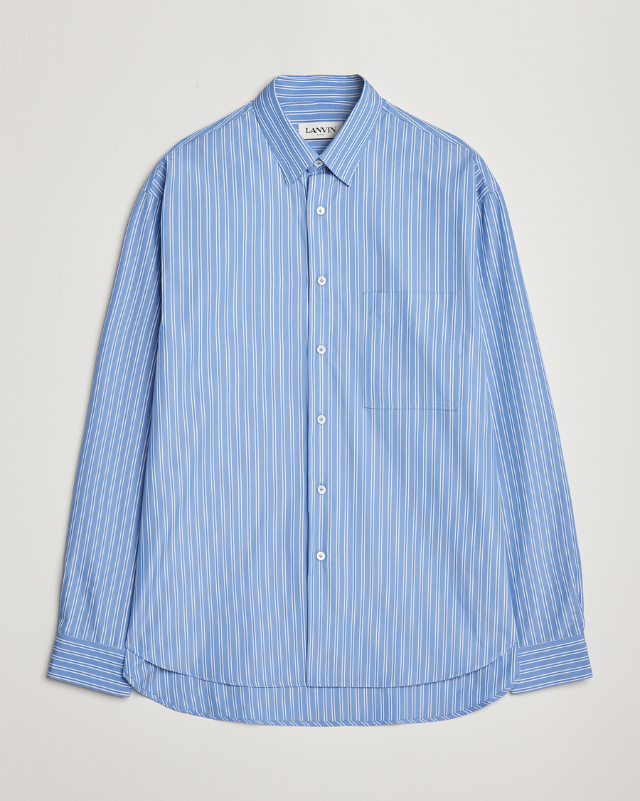 Herre | Skjorter | Lanvin | Oversize Casual Shirt Blue/White