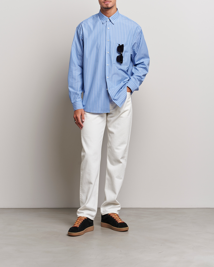Herre | Skjorter | Lanvin | Oversize Casual Shirt Blue/White