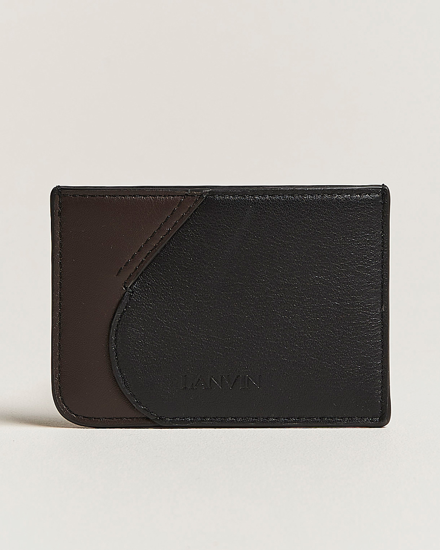 Herre | Lanvin Credit Card Holder Cocoa/Black | Lanvin | Credit Card Holder Cocoa/Black