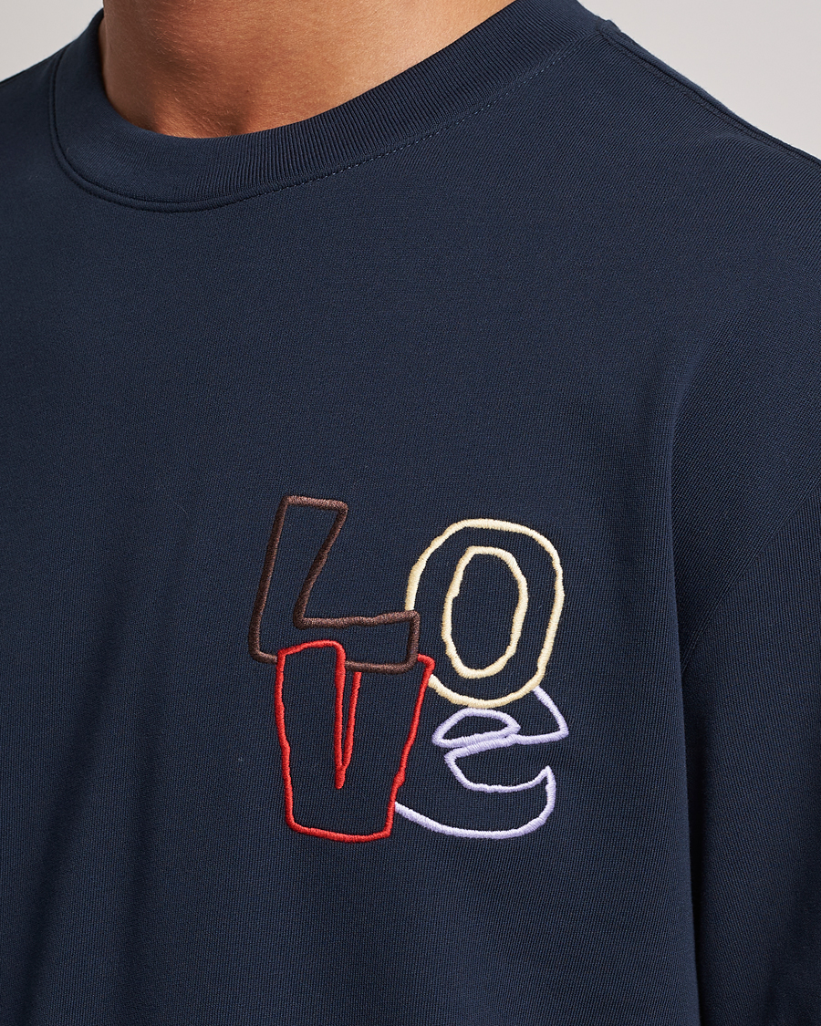 Herre | T-Shirts | NN07 | Alan Heavy T-Shirt Navy
