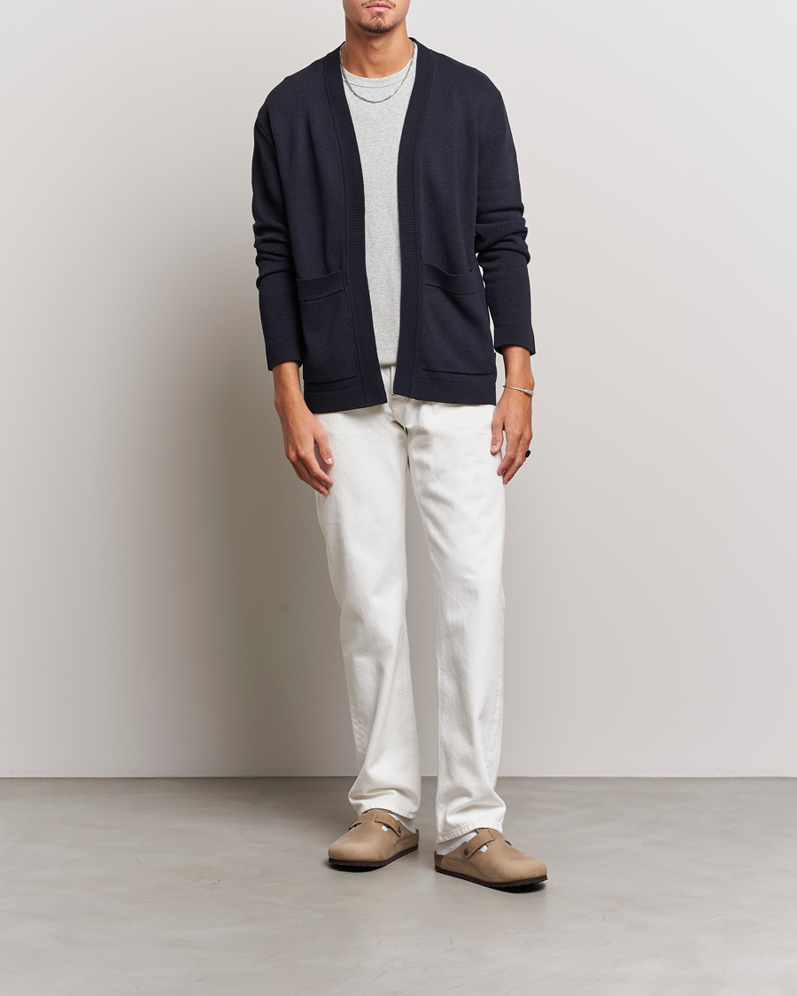 Herre | Gensere | NN07 | Bradley Cotton Cardigan Navy