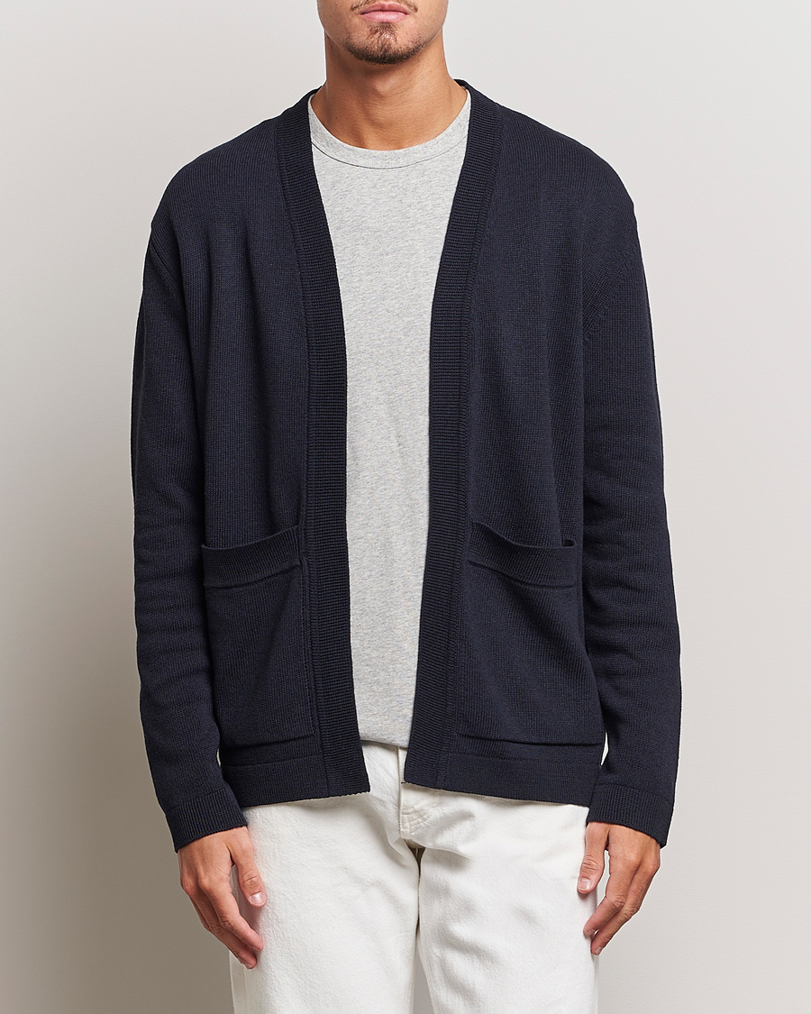 Herre | Gensere | NN07 | Bradley Cotton Cardigan Navy