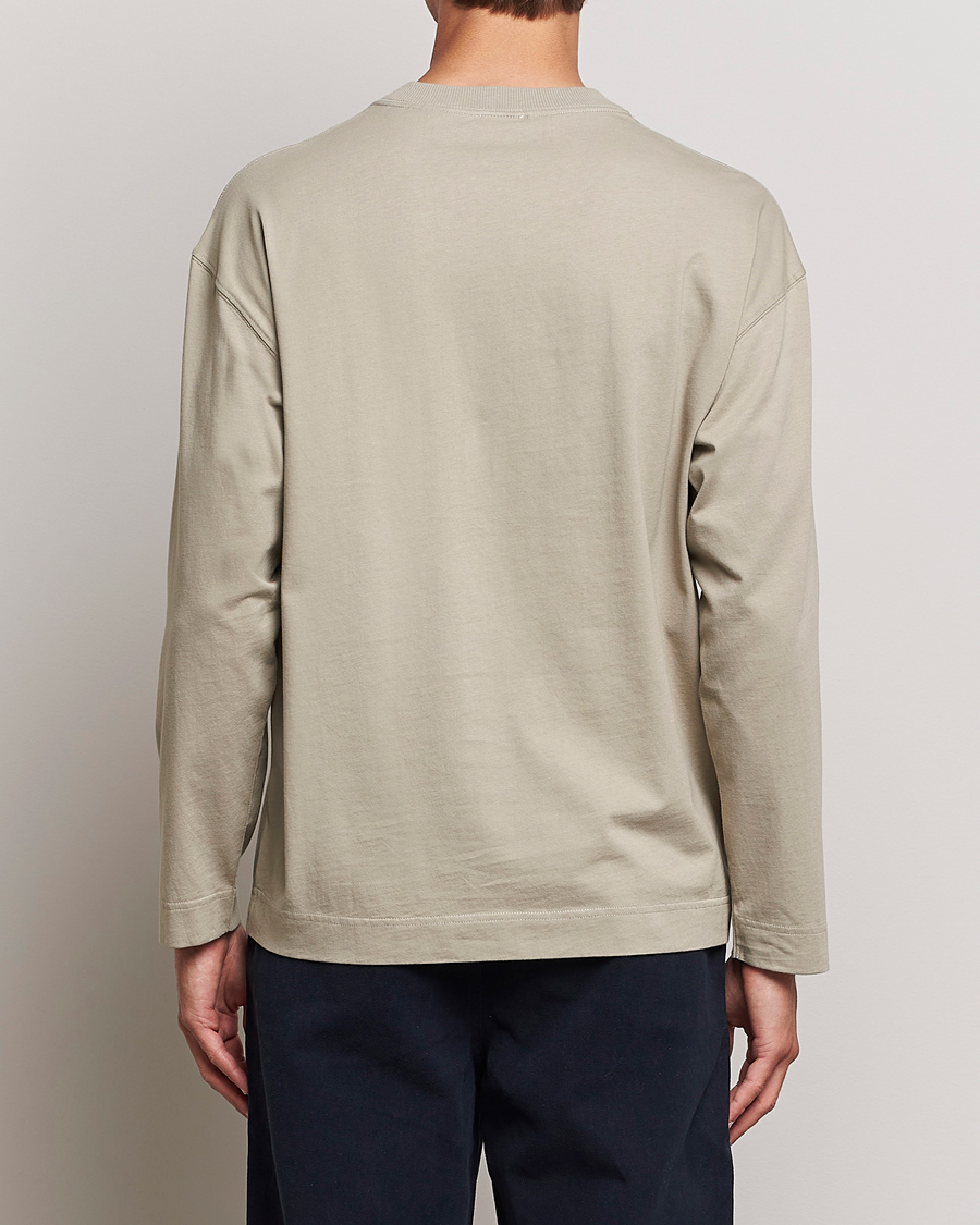 Herre | T-Shirts | NN07 | Benja Pima Cotton Long Sleeve T-Shirt London Fog