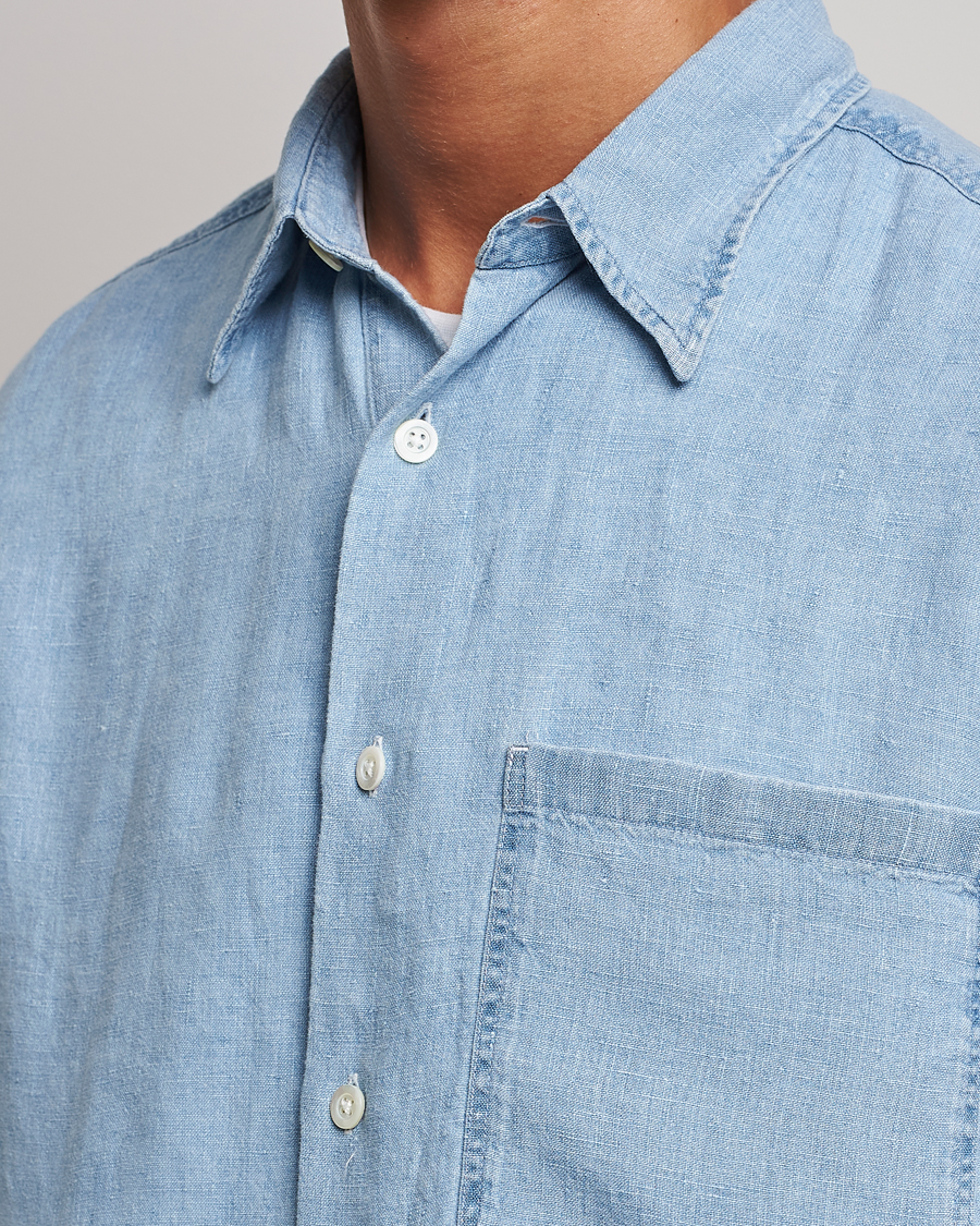 Herre | Skjorter | NN07 | Quinn Linen Shirt Light Indigo