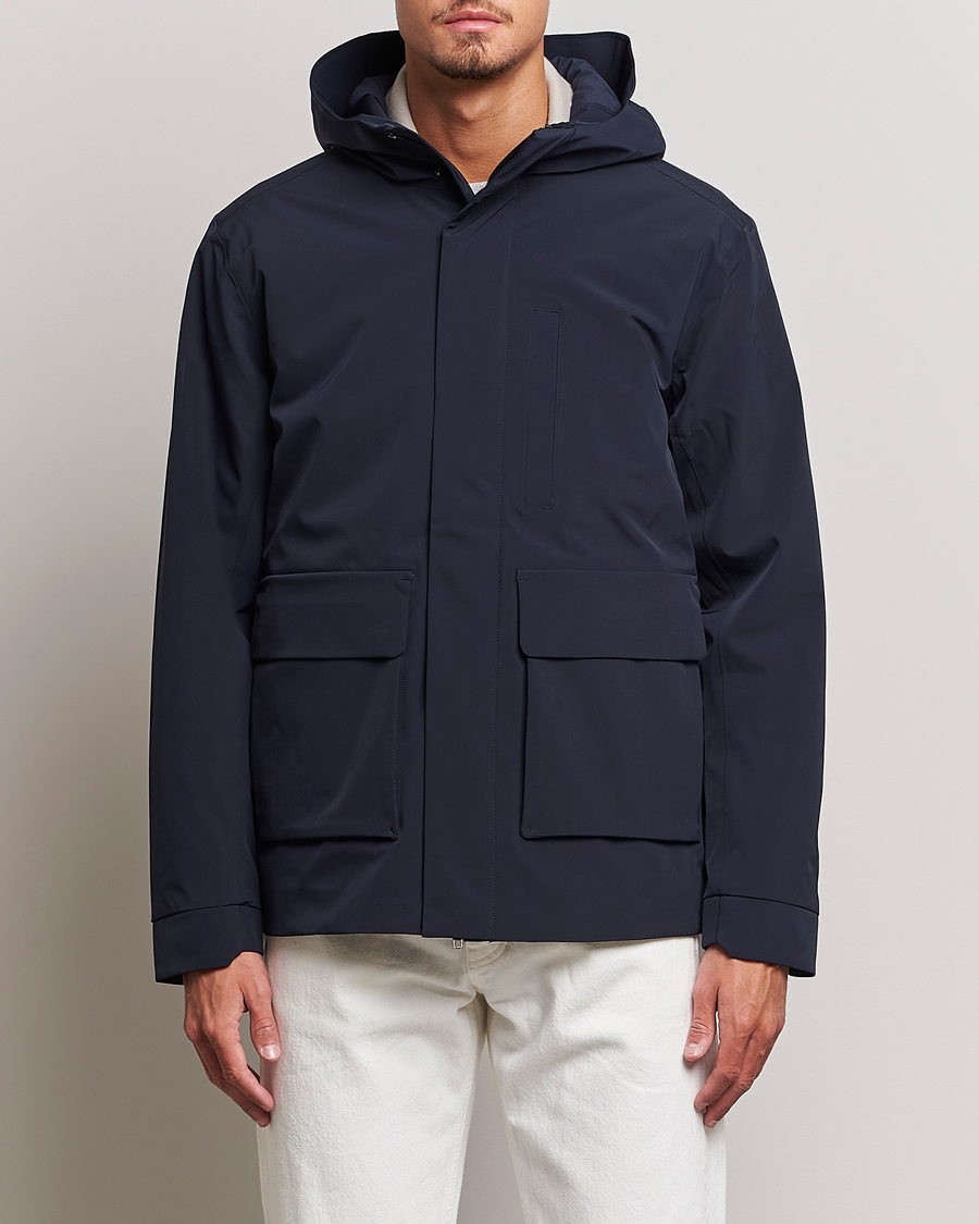 Herre | Salg | NN07 | Greg Primaloft Hooded Jacket Navy