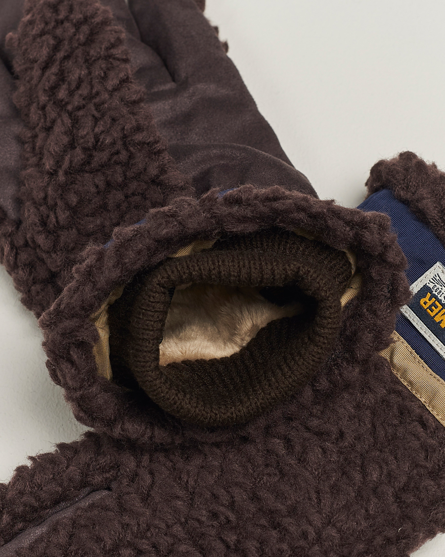 Herr |  | Elmer by Swany | Sota Wool Teddy Gloves Brown