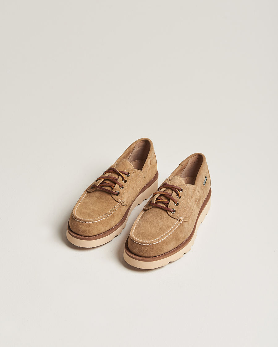 Herre | Sko i mokka | Sebago | Askookfield Suede Boat Shoe Beige Camel