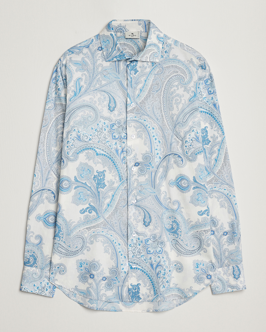 Herre | Skjorter | Etro | Slim Fit Paisley Shirt Azzurro