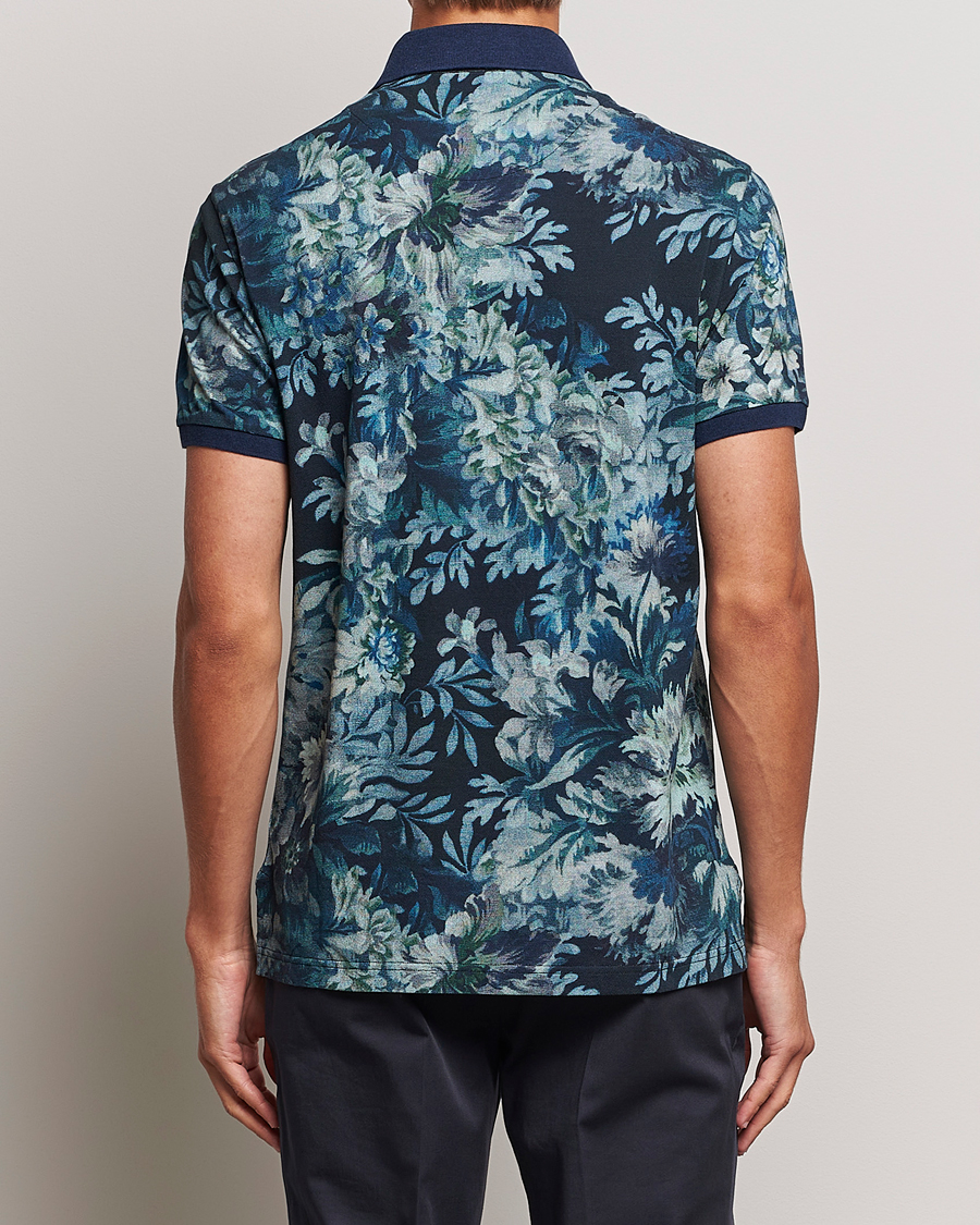 Herre | Pikéer | Etro | Short Sleeve Printed Polo Dark Blue