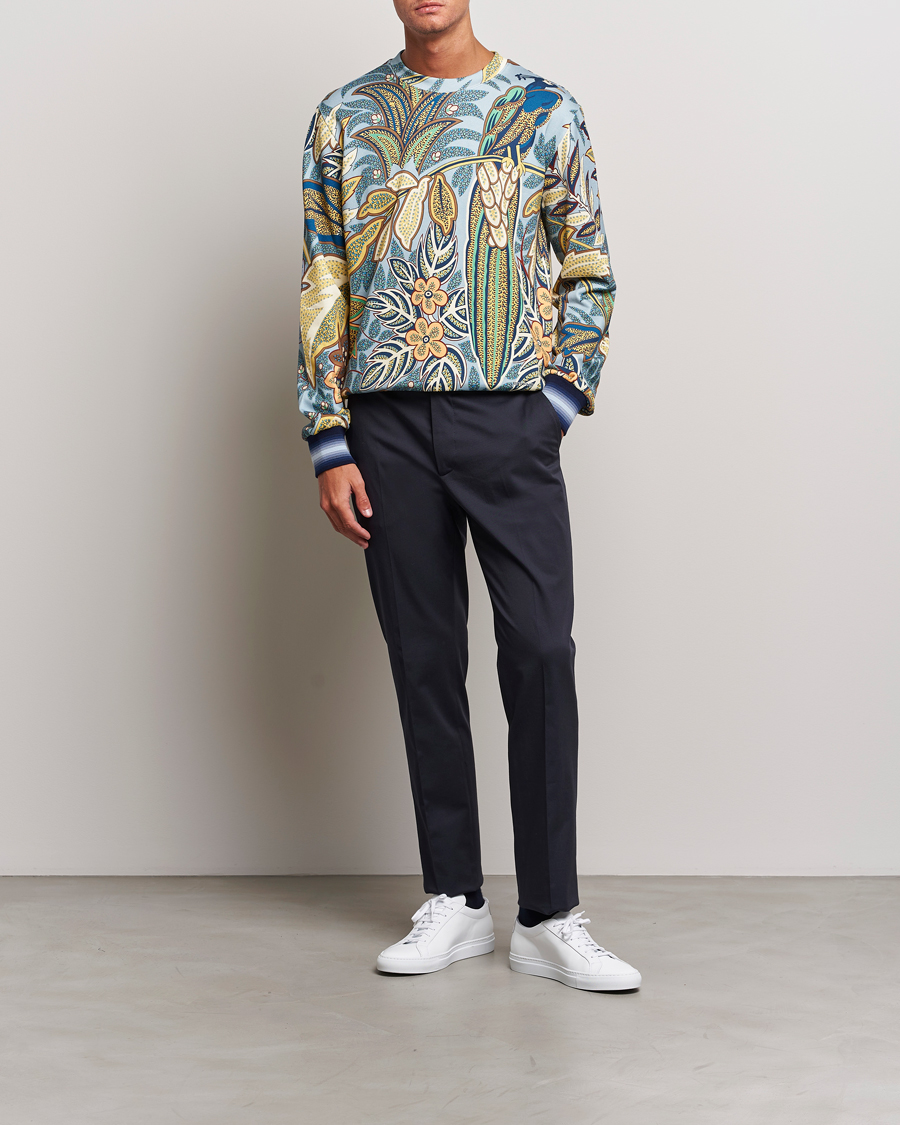 Herre | Gensere | Etro | Jungle Printed Sweatshirt Azzurro