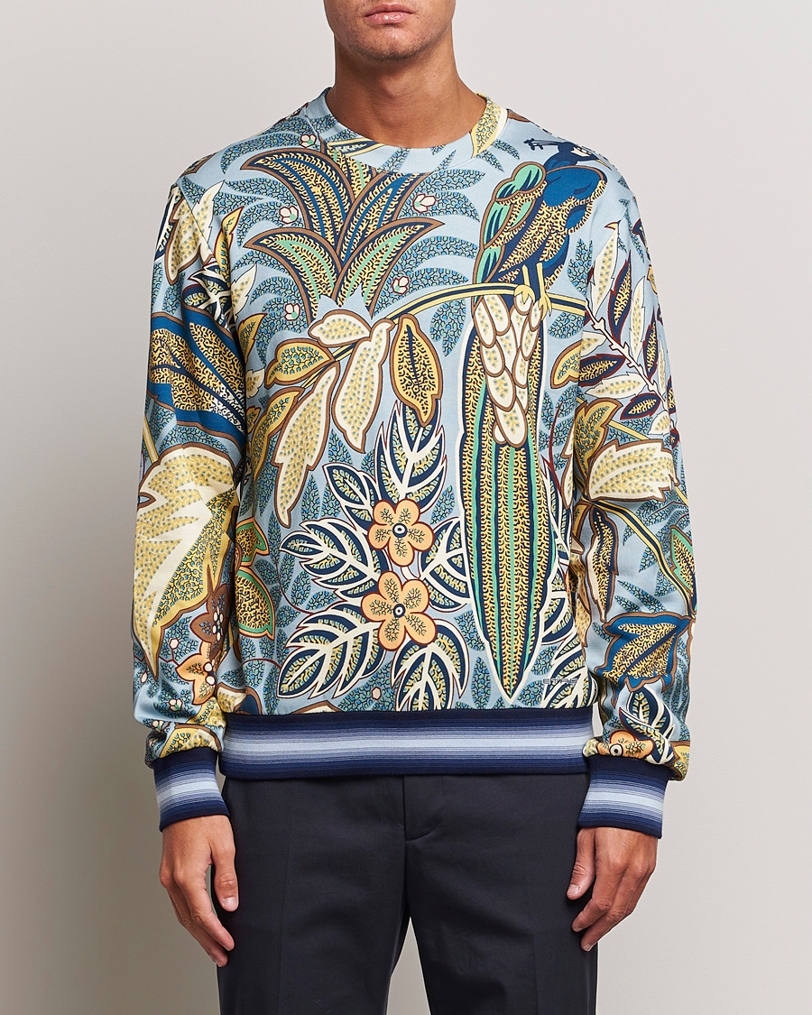 Herre |  | Etro | Jungle Printed Sweatshirt Azzurro