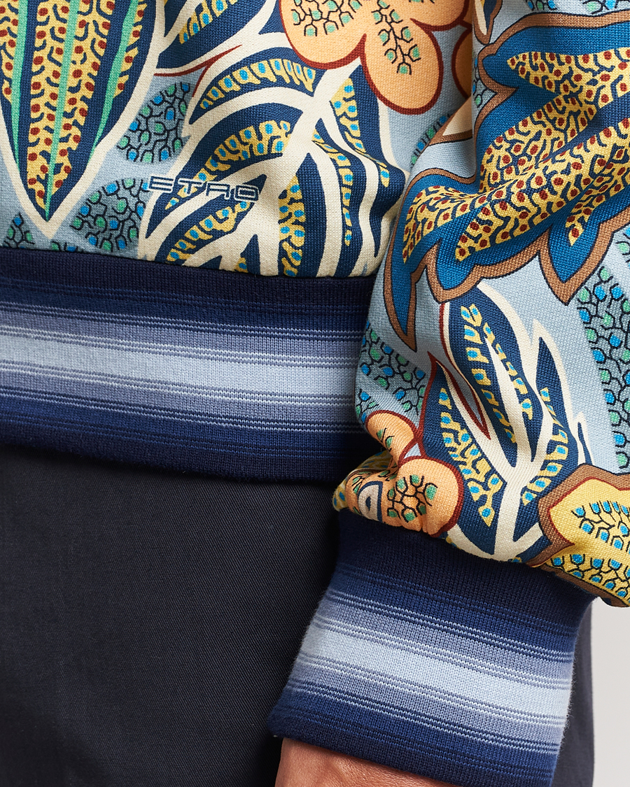 Herre | Gensere | Etro | Jungle Printed Sweatshirt Azzurro