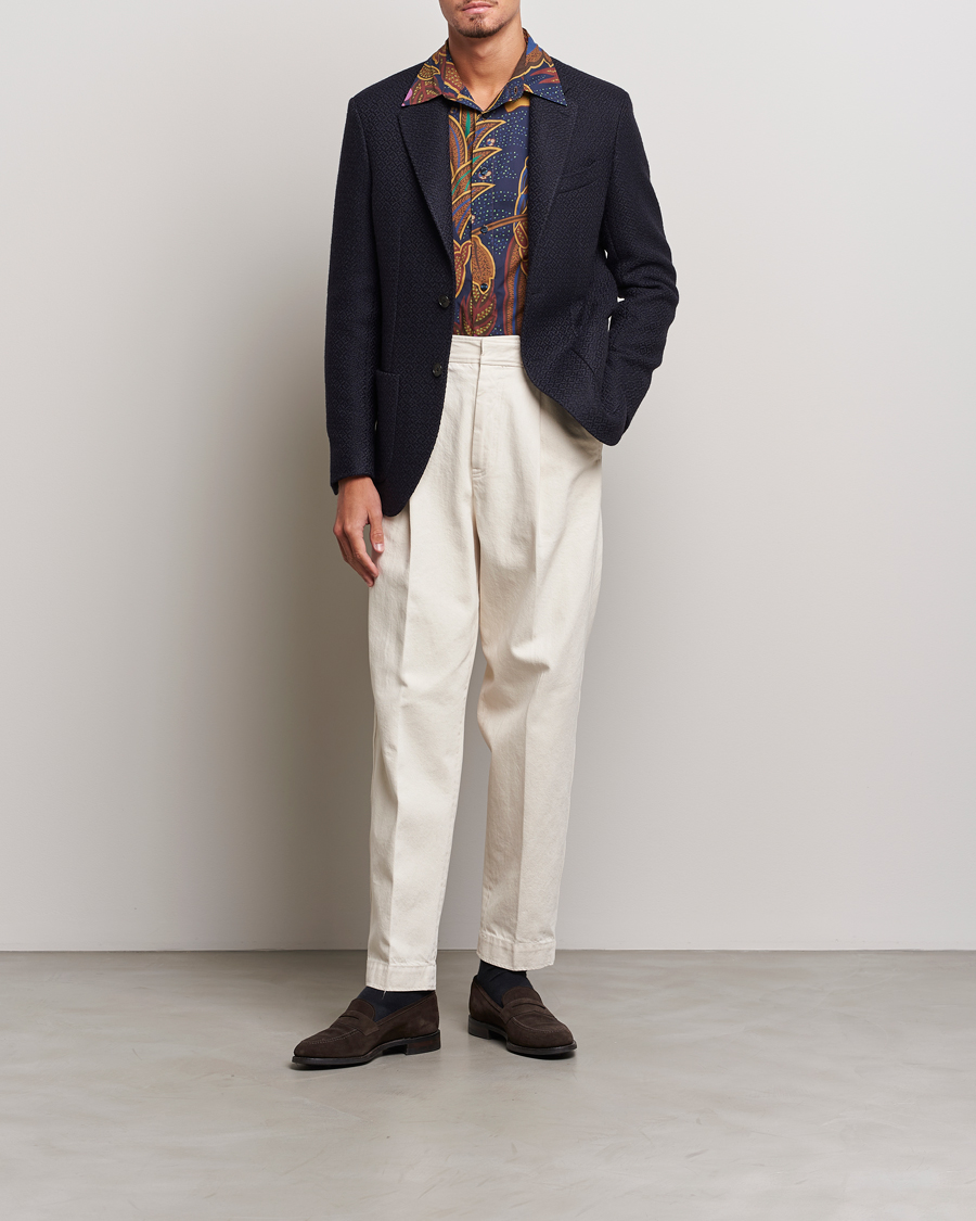 Herre | Dressjakker | Etro | Jacquard Jersey Blazer Navy