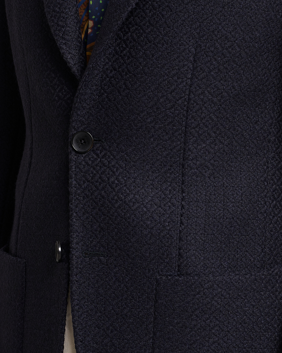 Herre | Dressjakker | Etro | Jacquard Jersey Blazer Navy