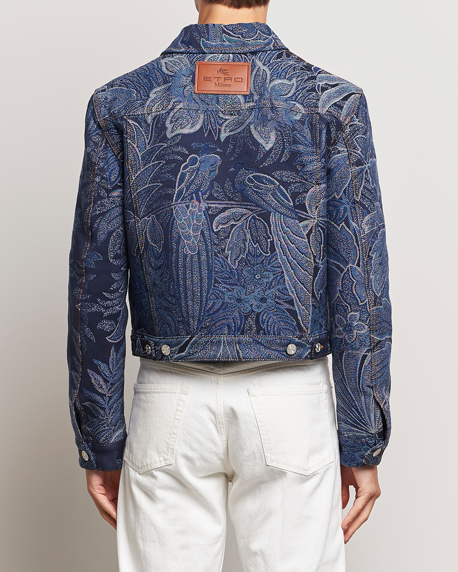 Herre | Jakker | Etro | Jacquard Denim Jacket Azzurro