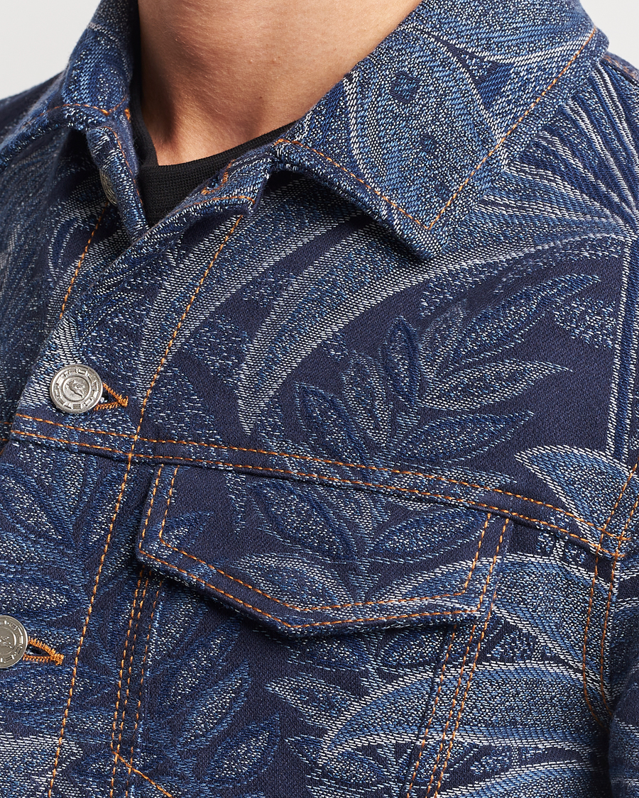 Herre | Jakker | Etro | Jacquard Denim Jacket Azzurro