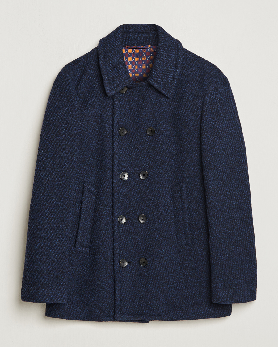 Herre | Jakker | Etro | Wool Peacoat Navy